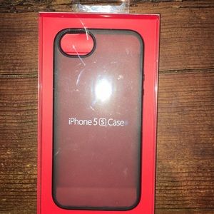 New clear iPhone 5s case and black side